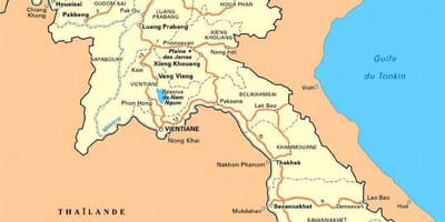 Подробная карта Лаоса