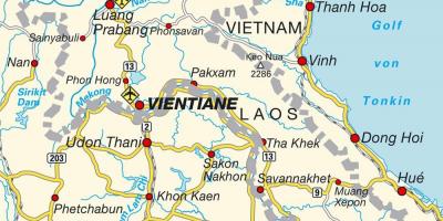 Аэропорты Лаоса на карте
